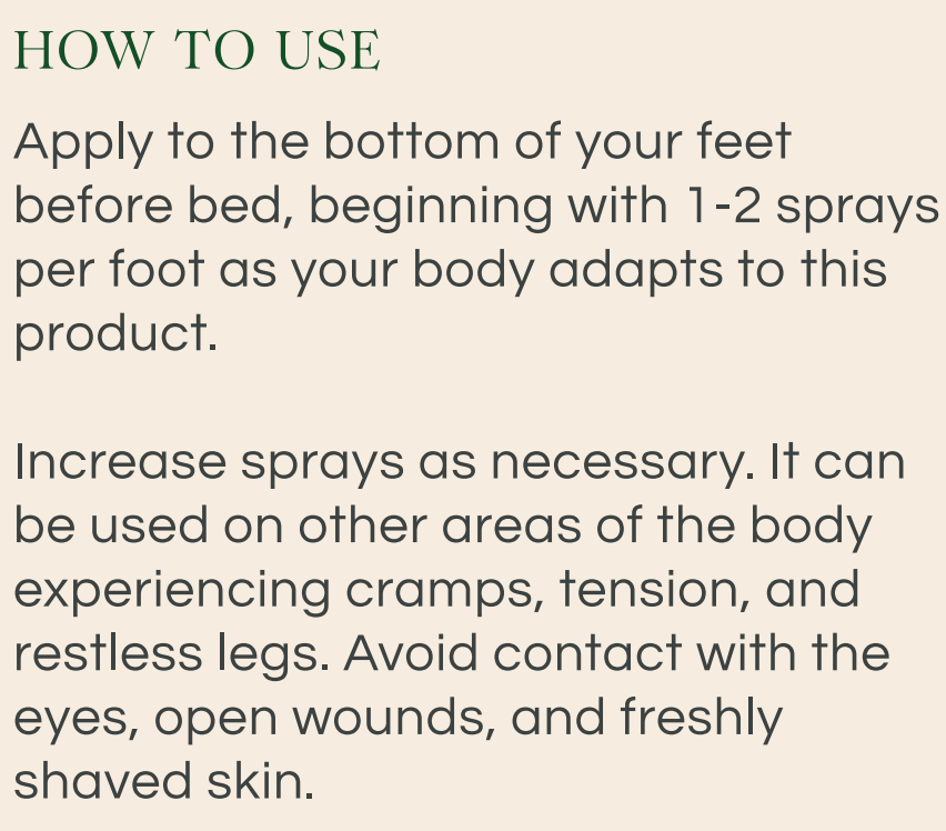 Magnesium Oil Mist